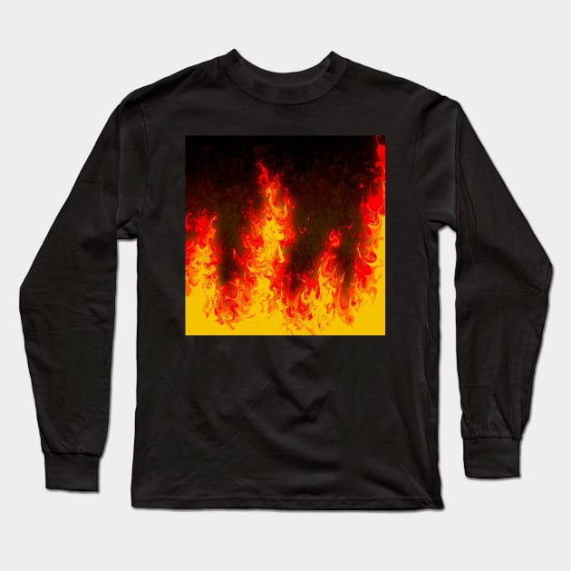 In flames Long Sleeve T-Shirt by SarahsDigiArt